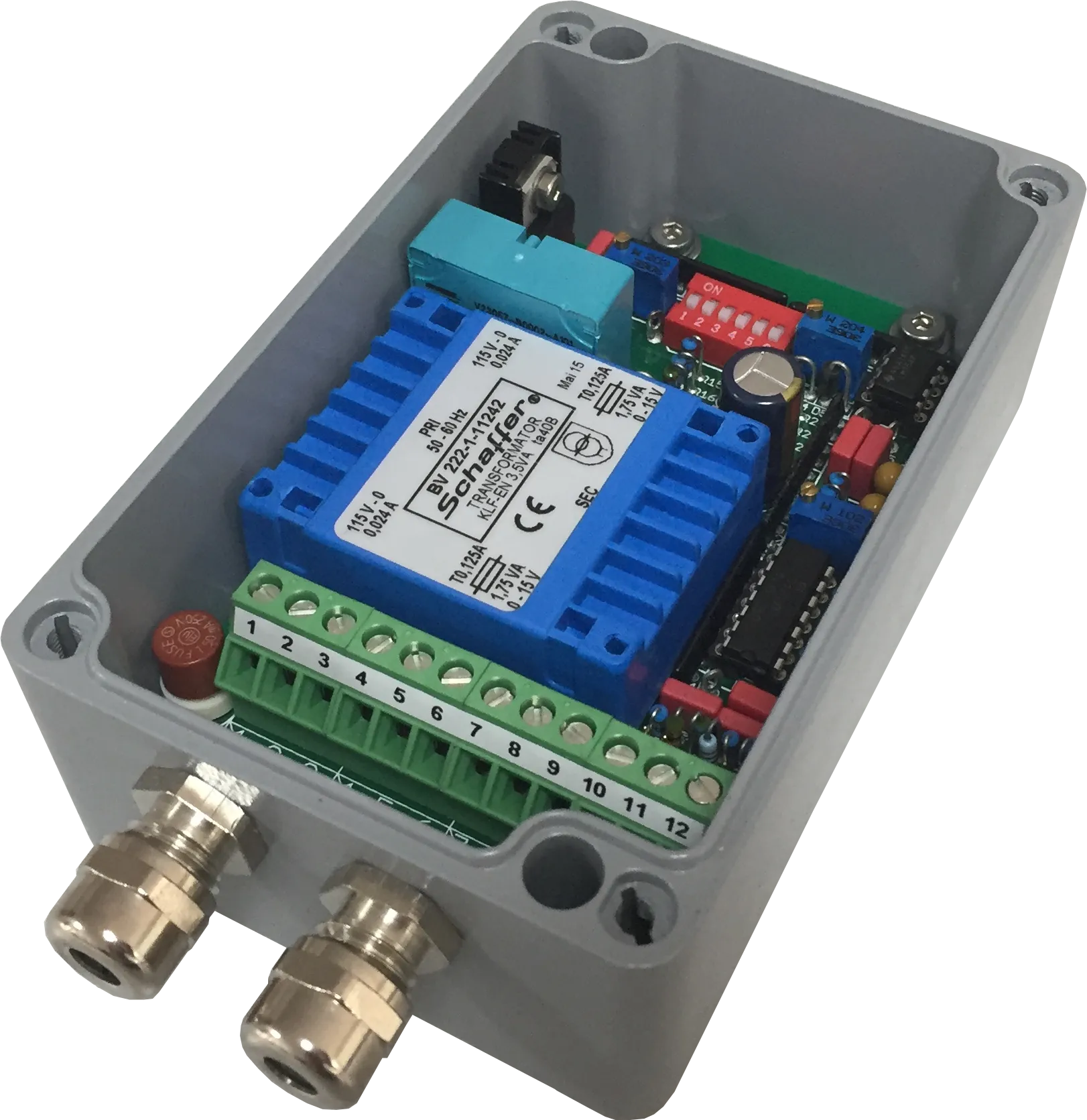 Compact overload protection Type R-0311 in die-cast aluminium housing